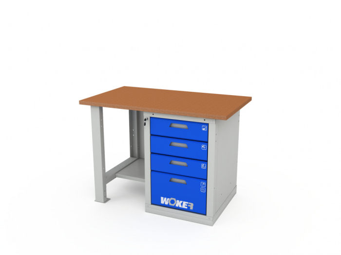 Детальное изображение Верстак однотумбовый WOKER PRO 1004.1200 - Купить