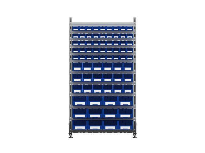 Детальное изображение Стеллаж для пластиковых лотков SORTEX двухсторонний 1800x1000x800.06 - Купить