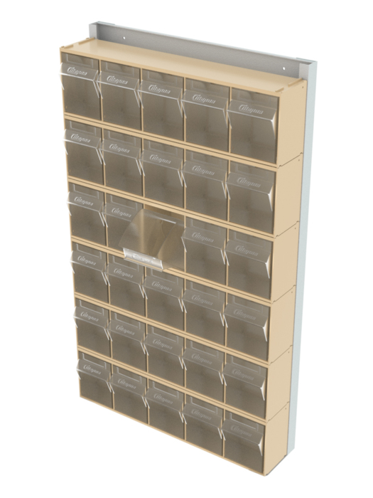 Детальное изображение Стойка бежевая настенная Стелла-техник 402-00-00-06-B (610х40х1000) - Купить