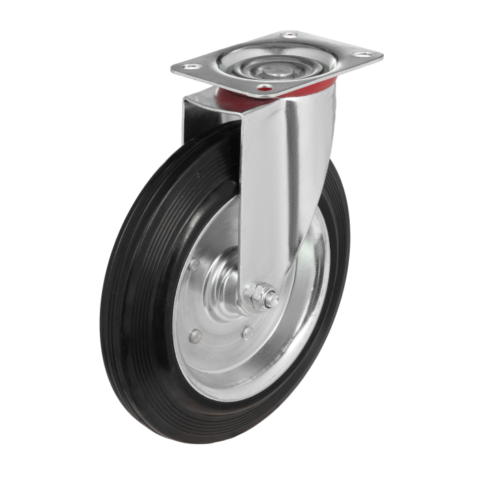 Детальное изображение Колесо Стелла-техник 4001-250 диаметр 250мм, грузоподъемность 210кг, резина, металл - Купить