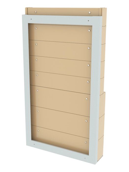 Детальное изображение Стойка бежевая настенная Стелла-техник 402-00-05-03-B (610х40х1000) - Купить