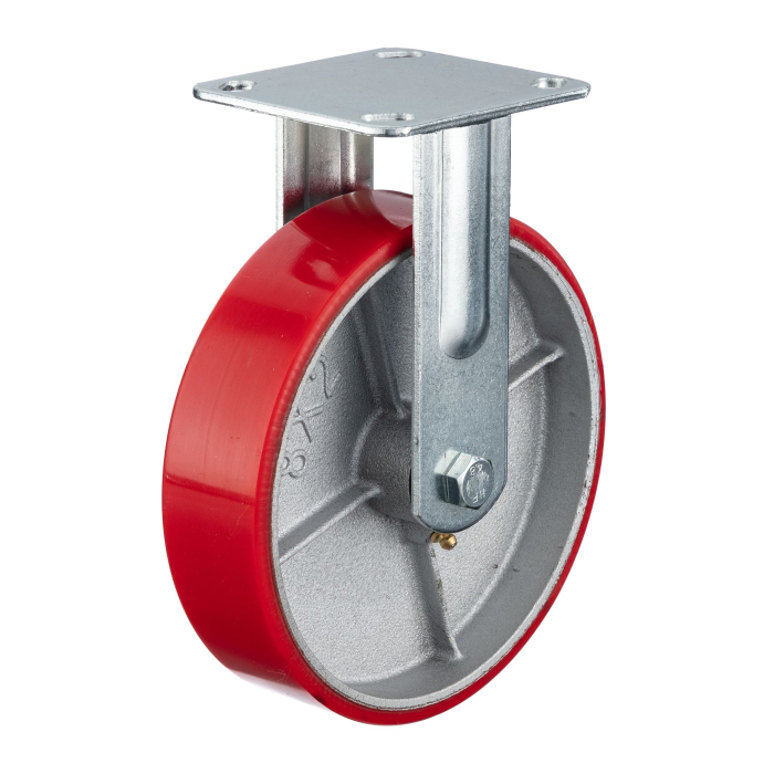 Детальное изображение Колесо Стелла-техник N29200CPUF d=200мм, чугун/полиуретан, неповоротное, игольчатый, г/п=350кг - Купить