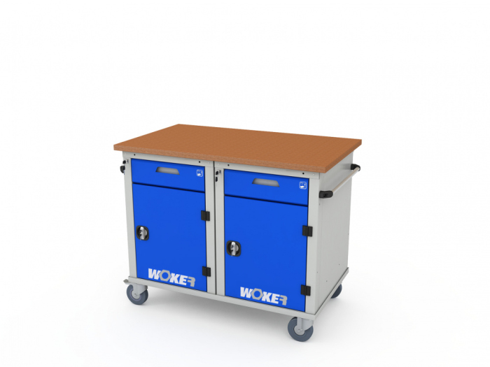 Детальное изображение Верстак мобильный двухтумбовый WOKER PRO 2202.1200 - Купить