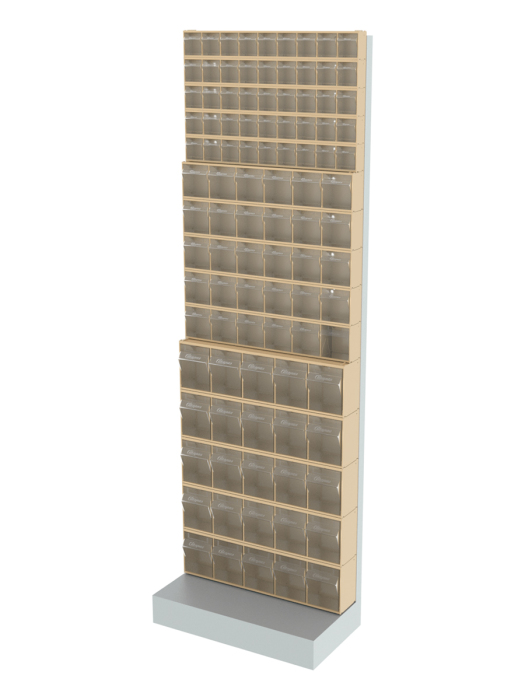 Детальное изображение Стойка бежевая напольная Стелла-техник 405-05-05-05-B (610х325х1850) - Купить