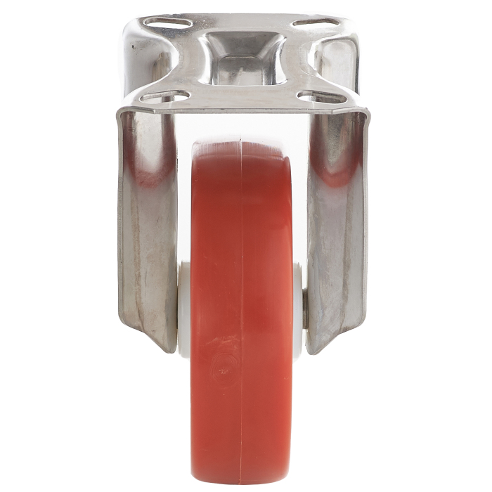 Детальное изображение Колесо Tellure Rota 605106 неповоротное, диаметр 200мм, грузоподъемность 300кг, термопластичный полиуретан, полиамид, кронштейн из нержавеющей стали - Купить