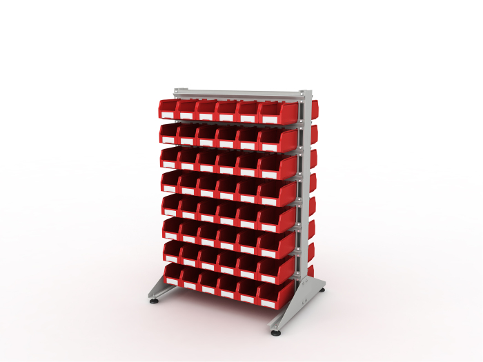 Детальное изображение Стеллаж для пластиковых лотков SORTEX двухсторонний 1500x1000x800.02 - Купить