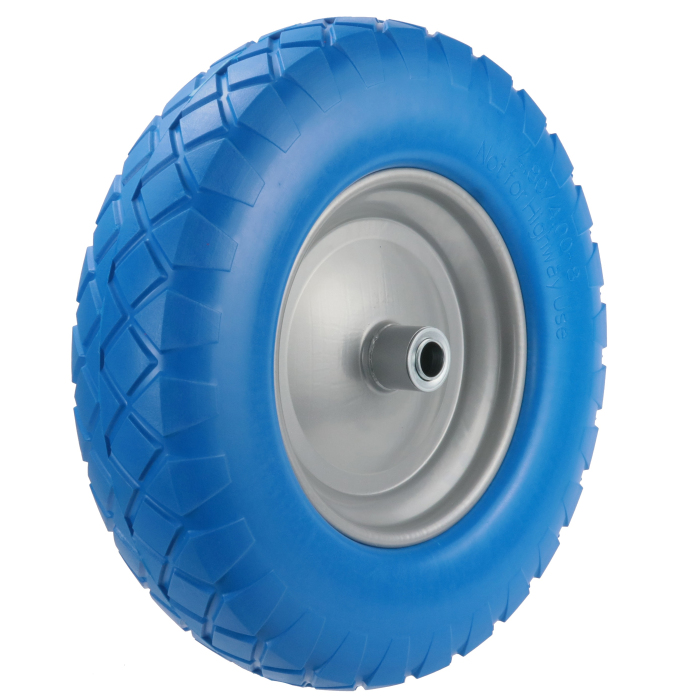 Детальное изображение Колесо Стелла-техник PU390M-20B диаметр 390мм, вспененный полиуретан, шариковый подшипник под ось 20мм, грузоподъемность 200кг - Купить