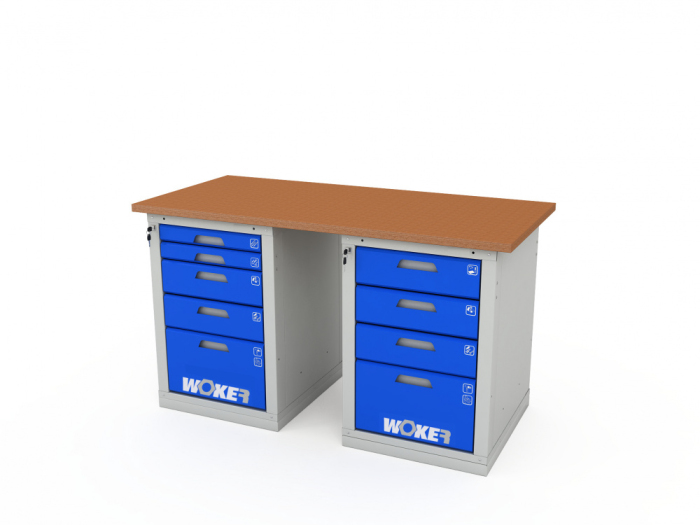 Детальное изображение Верстак двухтумбовый WOKER PRO 2505.1500 - Купить