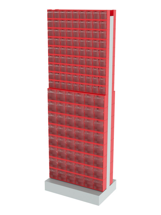 Детальное изображение Стойка двусторонняя напольная Стелла-техник 406-09-08-00 (600х380х1650) - Купить