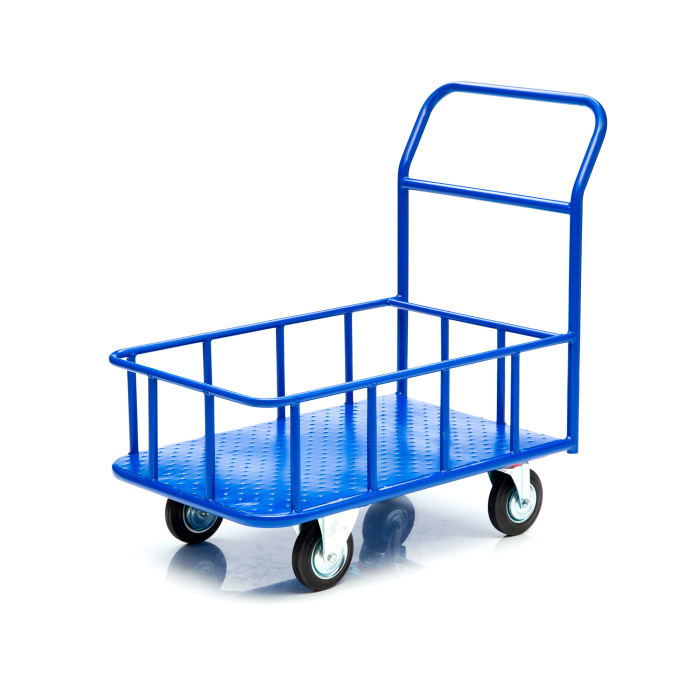 Детальное изображение Тележка платформенная Стелла-техник КПБ-300-160-К , с бортом, 600х900мм - Купить