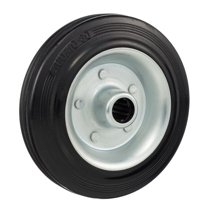 Детальное изображение Колесо Стелла-техник 4000-160 диаметр 160мм, грузоподъемность 145кг, резина, металл - Купить