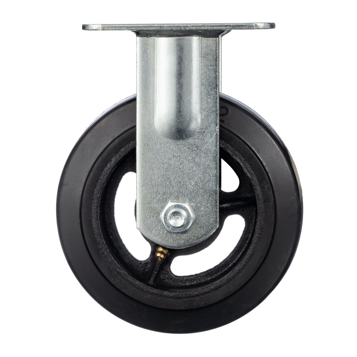 Детальное изображение Колесо Стелла-техник N29150F d=150мм, чугун/рез, неповоротное, игольчатый подшипн. г/п=220кг - Купить