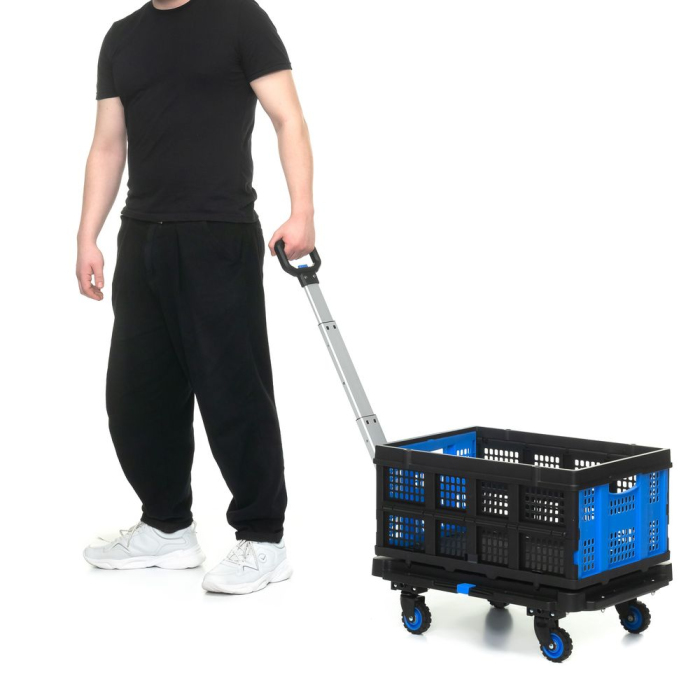 Детальное изображение Тележка платформенная Стелла-техник FW-99HA складная, алюминий, сталь, пластик, грузоподъемность 137кг - Купить