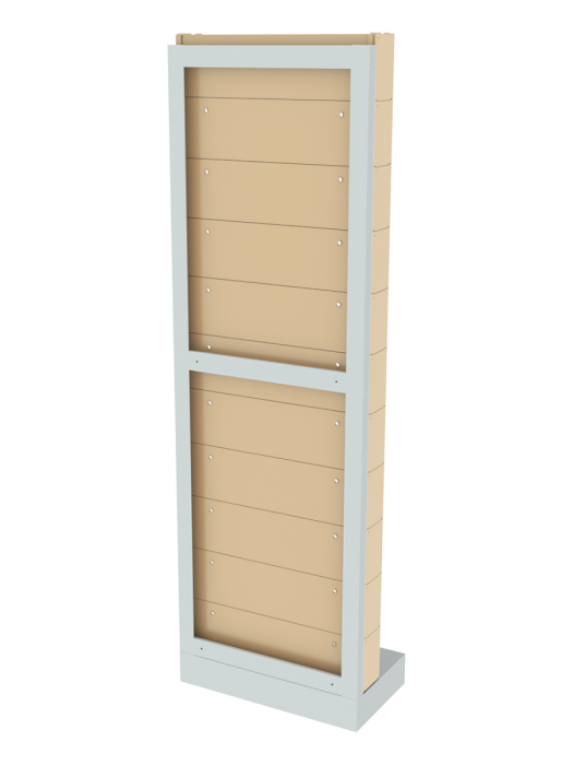 Детальное изображение Стойка бежевая напольная Стелла-техник 405-00-00-11-B (610х325х1850) - Купить