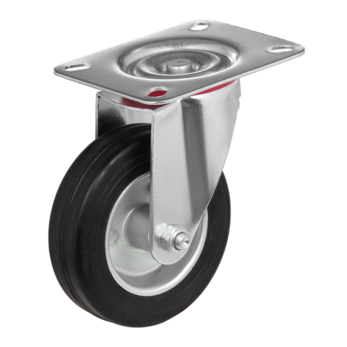 Детальное изображение Колесо Стелла-техник 4001-100 диаметр 100мм, грузоподъемность 70кг, резина, металл - Купить