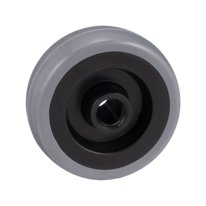 Детальное изображение Колесо Tellure Rota 371101 диаметр 50мм, грузоподъемность 35кг, серая резина, полипропилен, под ось - Купить