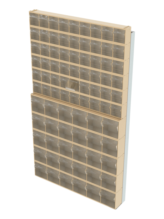 Детальное изображение Стойка бежевая настенная Стелла-техник 402-06-05-00-B (610х40х1000) - Купить