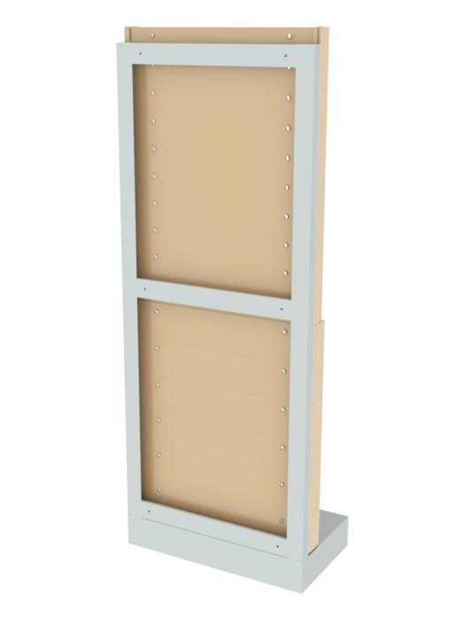 Детальное изображение Стойка бежевая напольная Стелла-техник 403-10-06-00-B (610х325х1500) - Купить