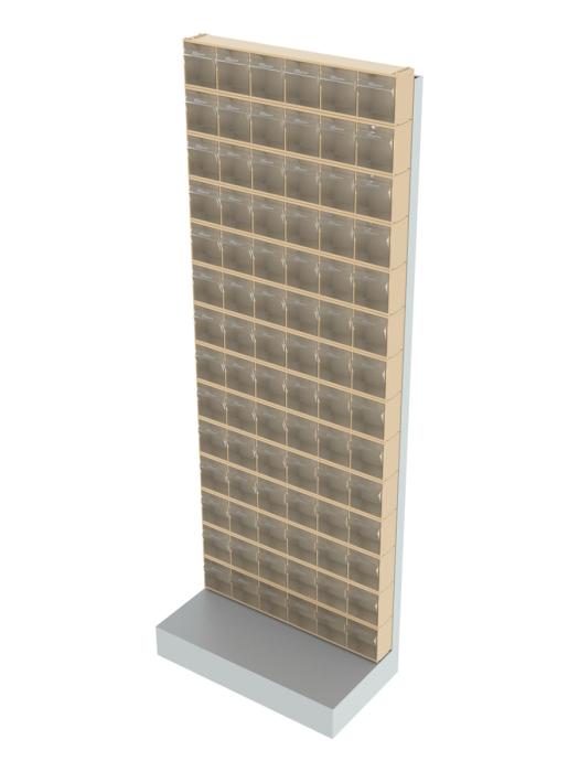 Детальное изображение Стойка бежевая напольная Стелла-техник 404-00-14-00-B (610х325х1650) - Купить