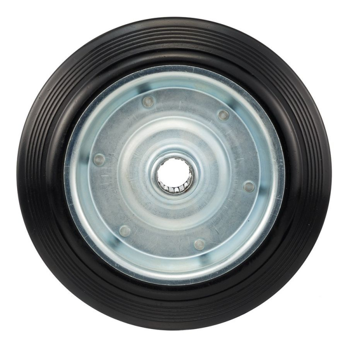 Детальное изображение Колесо Стелла-техник 4000-250(ось20) диаметр 250мм, грузоподъемность 210кг, резина, металл - Купить