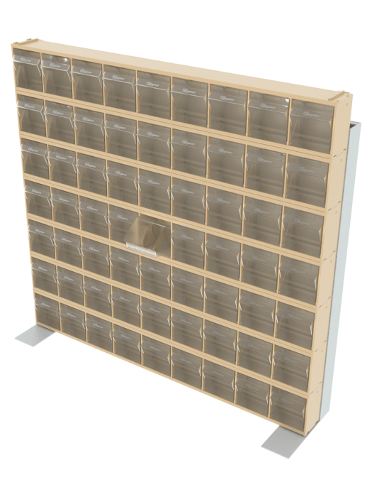 Детальное изображение Стойка бежевая настенная/настольная Стелла-техник 401-07-00-00-B (610х150х500) - Купить