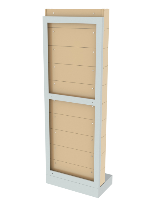 Детальное изображение Стойка бежевая напольная Стелла-техник 404-00-00-10-B (610х325х1650) - Купить