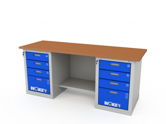 Детальное изображение Верстак двухтумбовый WOKER PRO 2404.2000 - Купить