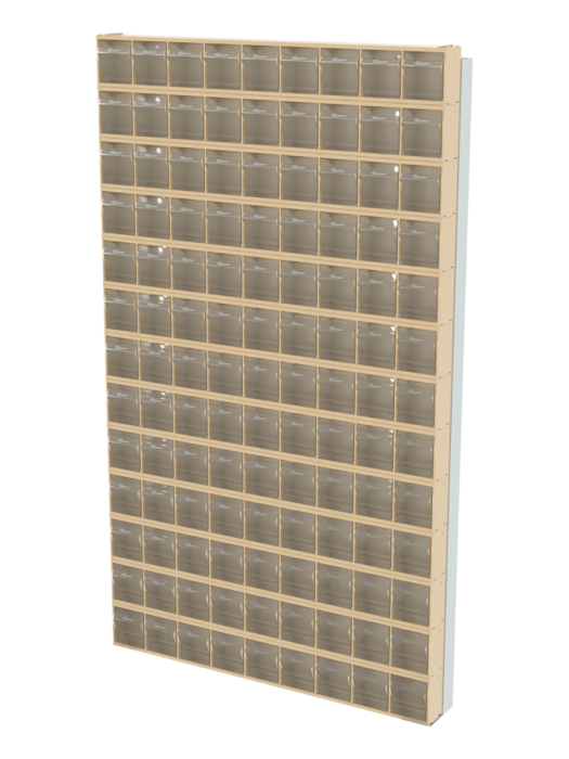 Детальное изображение Стойка бежевая настенная Стелла-техник 402-13-00-00-B (610х40х1000) - Купить