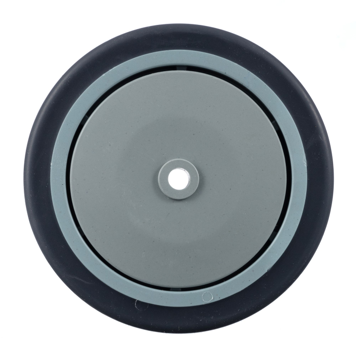 Детальное изображение Колесо Стелла-техник N48125TPRSW под ось, диаметр 125мм, грузоподъемность 140кг, термопластичная серая резина, полипропилен - Купить