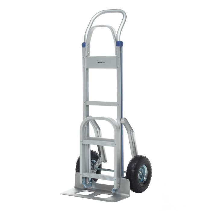 Детальное изображение Тележка ручная Стелла-техник FW-88А с откидной полкой, алюминий, грузоподъемность 200/250кг - Купить