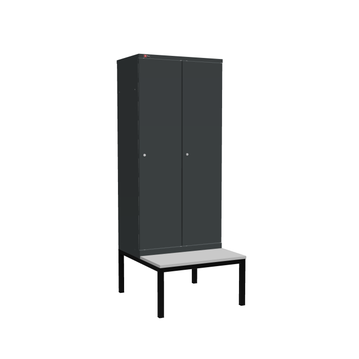 Детальное изображение Шкаф ДиКом УНО-421 (RAL 7016+RAL 7016) с подставкой-скамейкой - Купить