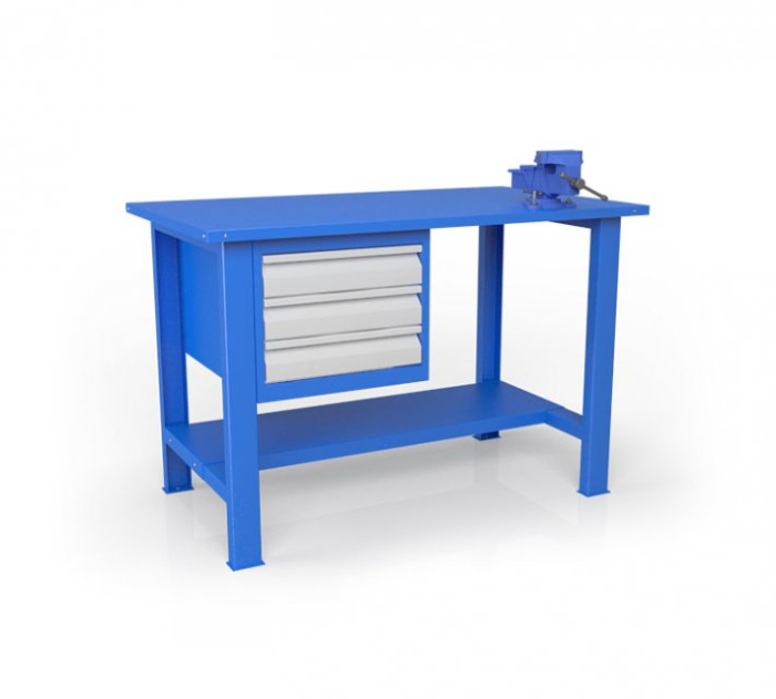 Детальное изображение Слесарный рабочий стол с тисками ВСТ-Н 12/ТП3 - Купить
