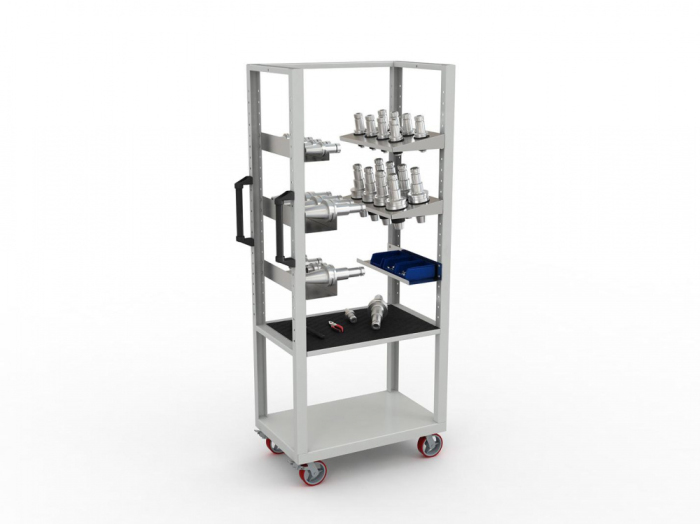 Детальное изображение Тележка для инструмента к станкам с ЧПУ CAR-TOOL TV-1.2 (открытая) - Купить