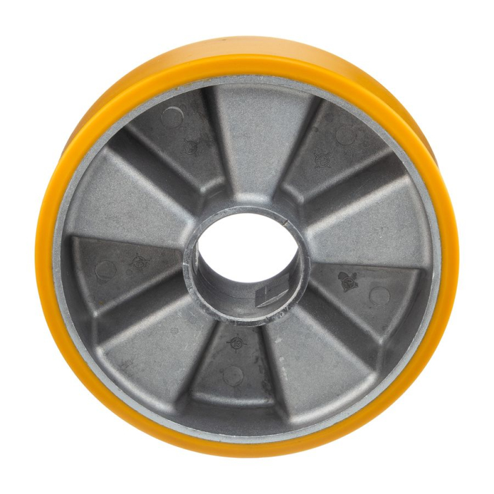 Детальное изображение Колесо Tellure Rota 653104 под ось, диаметр 150мм, грузоподъемность 600кг, полиуретан TR, алюминий, шариковый подшипник в комплект не входит - Купить