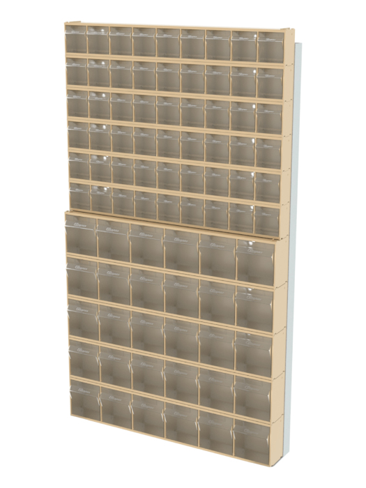 Детальное изображение Стойка бежевая настенная Стелла-техник 402-06-05-00-B (610х40х1000) - Купить