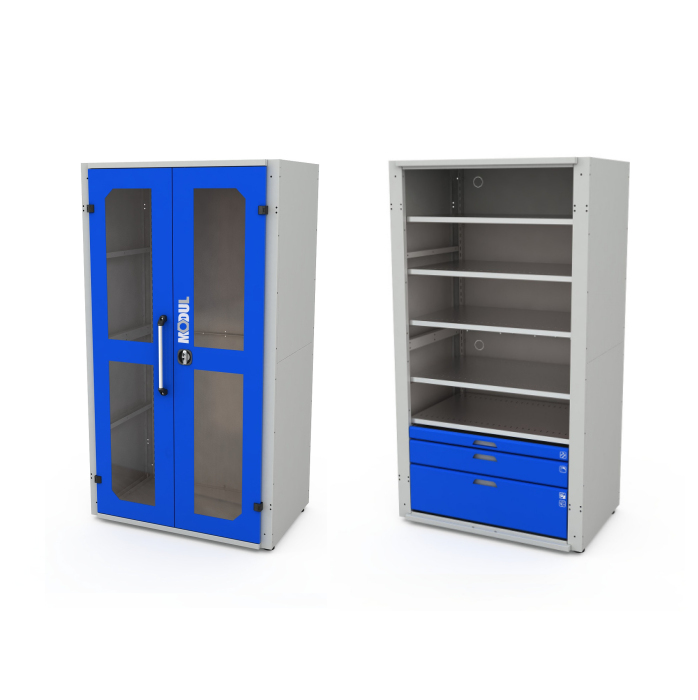 Детальное изображение Шкаф для инструментов MODUL XL 10 с дверями со смотровыми окнами - Купить
