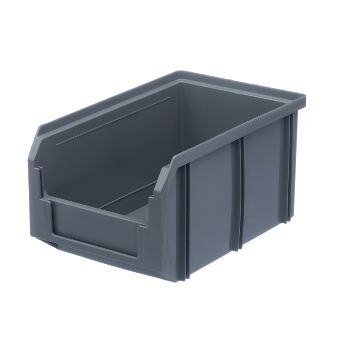 Детальное изображение Пластиковый ящик Стелла-техник V-2-серый 234х149х121мм, 3,8 литра - Купить
