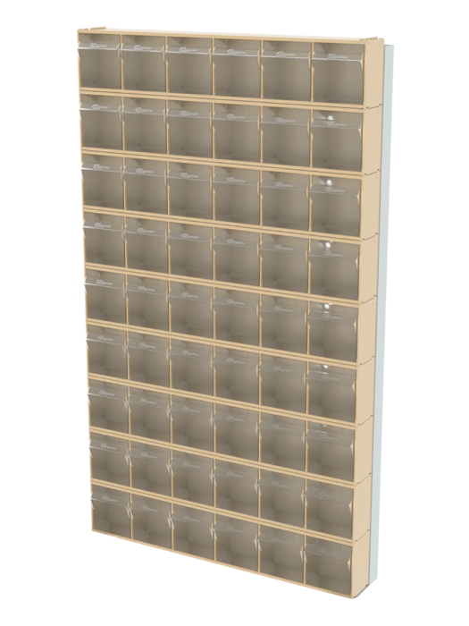 Детальное изображение Стойка бежевая настенная Стелла-техник 402-00-09-00-B (610х40х1000) - Купить