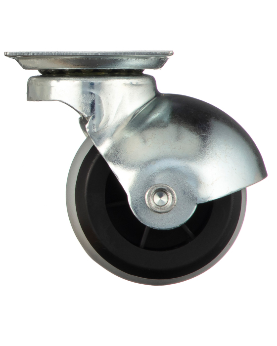 Детальное изображение Комплект колес Tellure Rota 334201 из 4-х поворотных опор, диаметр 40мм, грузоподъемность 20кг, серая резина, полипропилен - Купить