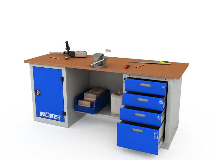 Детальное изображение Верстак двухтумбовый WOKER PRO 2104.2000 - Купить
