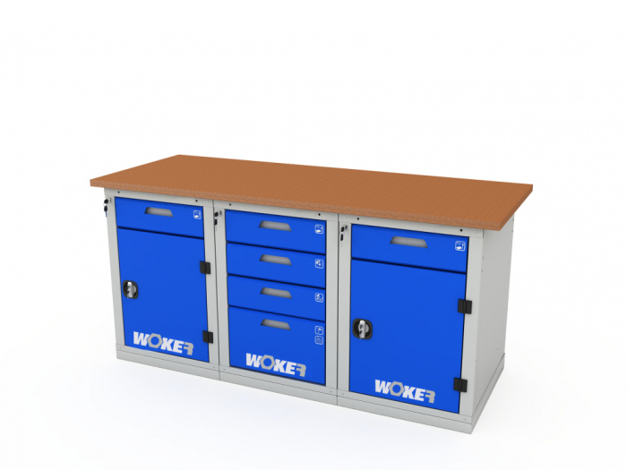 Детальное изображение Верстак трехтумбовый WOKER PRO 3242.1800 - Купить