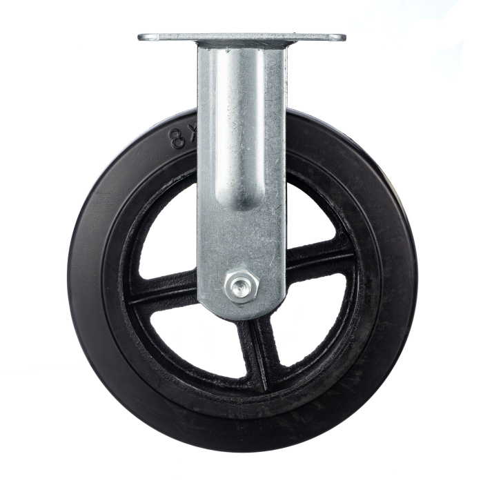 Детальное изображение Колесо Стелла-техник N29200F d=200мм, чугун/рез, неповоротное, игольчатый подшипн. г/п=240кг - Купить