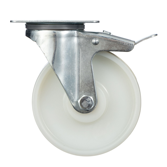 Детальное изображение Колесо Стелла-техник N48125PNYB , d=125мм, полиамидное, поворотное, с тормозом, подшипник скольжения, г/п=250кг - Купить