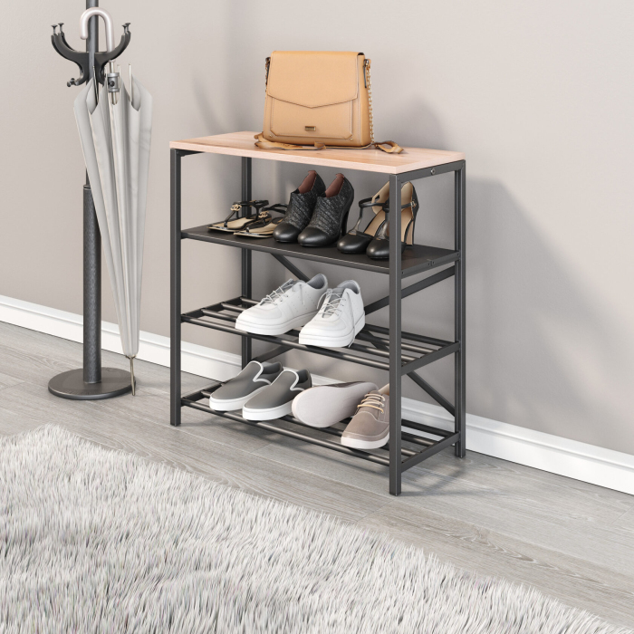 GUTTA Обувница 71х69х29 см, четыре полки