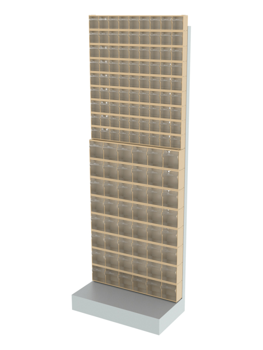 Детальное изображение Стойка бежевая напольная Стелла-техник 404-09-08-00-B (610х325х1650) - Купить