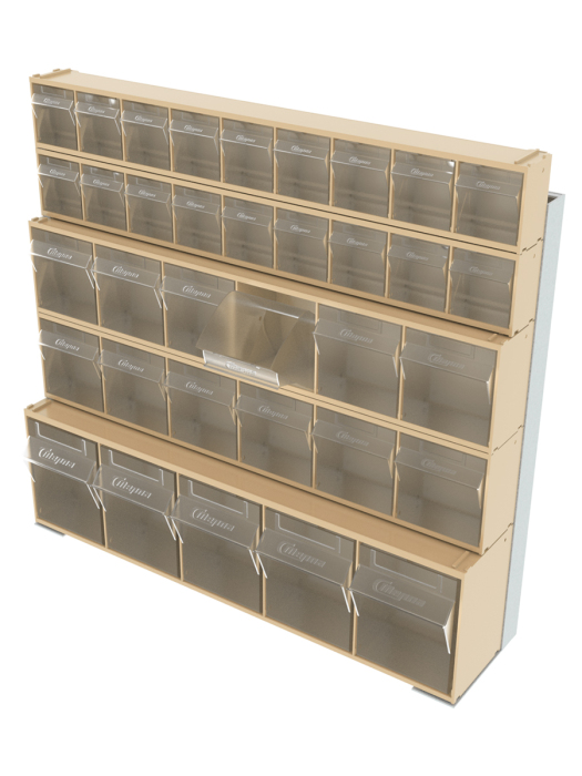 Детальное изображение Стойка бежевая настенная/настольная Стелла-техник 401-02-02-01-B (610х150х500) - Купить