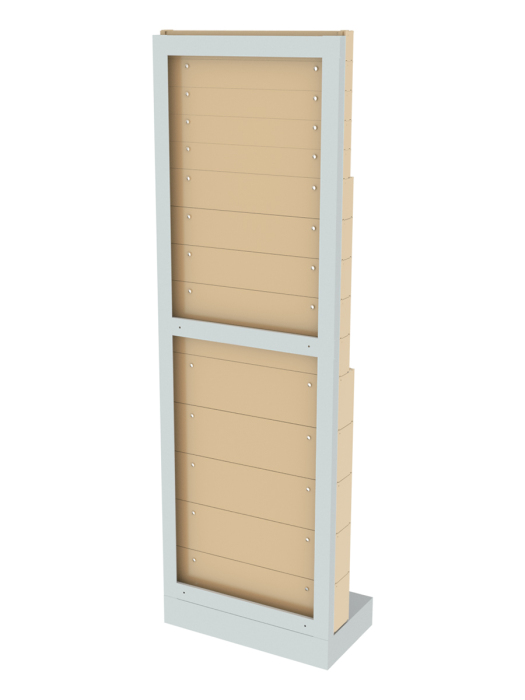 Детальное изображение Стойка бежевая напольная Стелла-техник 405-05-05-05-B (610х325х1850) - Купить