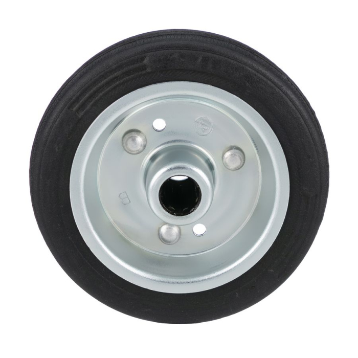 Детальное изображение Колесо Tellure Rota 533122 под ось, диаметр 100мм, грузоподъемность 80кг, черная резина, сталь - Купить