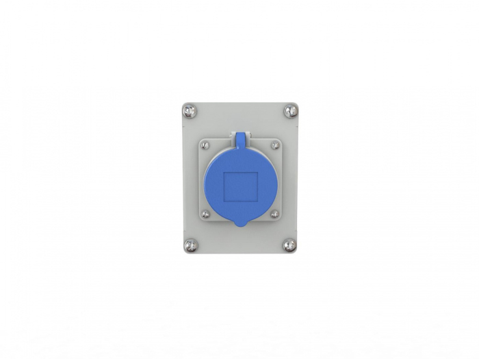 Детальное изображение Штепсельная розетка с защитным контактом и с откидной крышкой - Купить