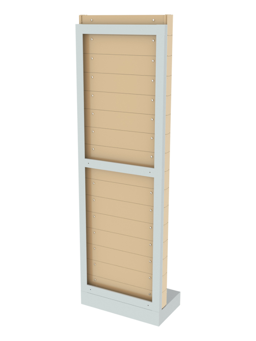 Детальное изображение Стойка бежевая напольная Стелла-техник 405-00-16-00-B (610х325х1850) - Купить